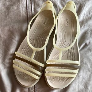 Women’s “Isabella” Croc Flat Sandals